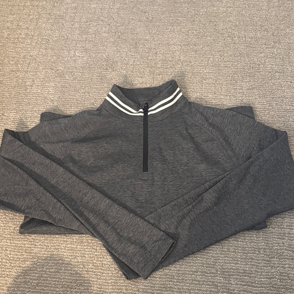 G/FORE Charcoal Zip-Up Sweater